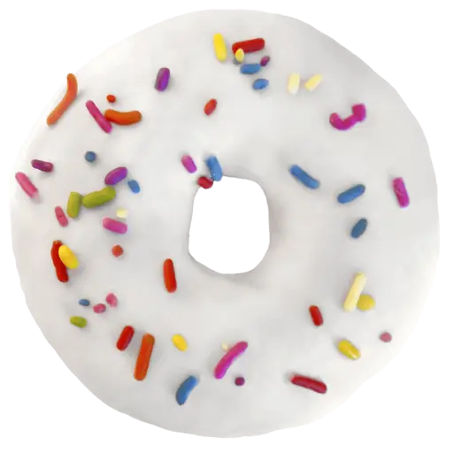 White Chocolate W/Sprinkles
